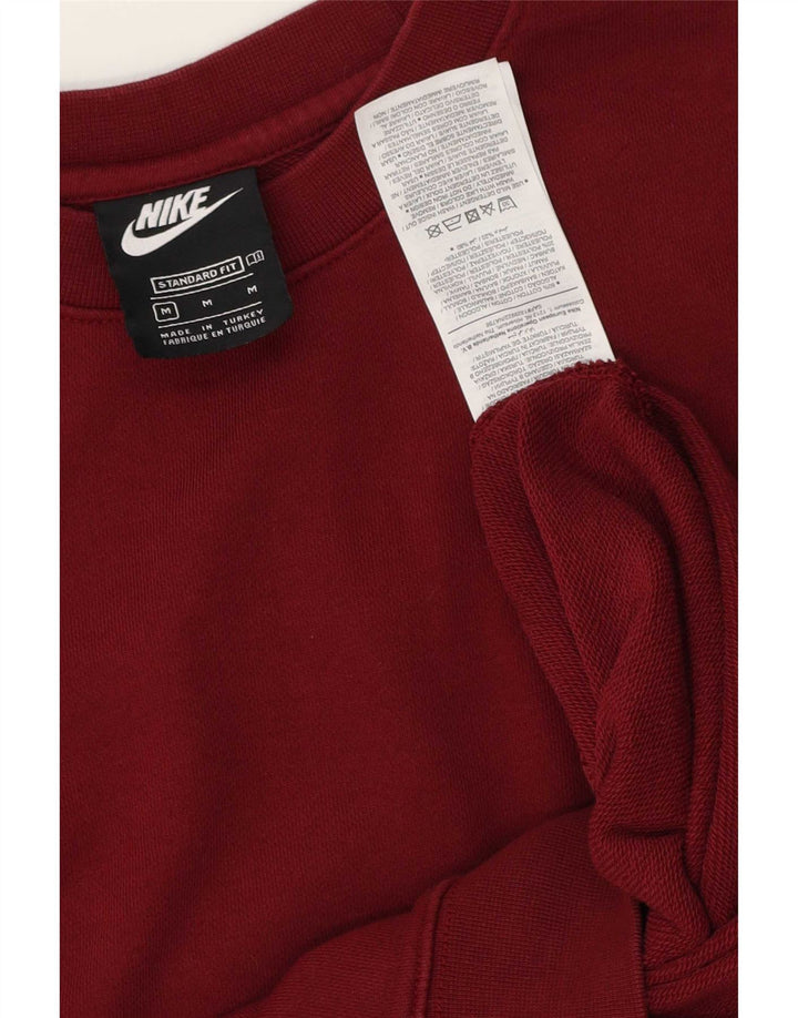 Nike Herren-Sweatshirt mit Grafik, mittelgroß, Burgunderrot, Farbblock