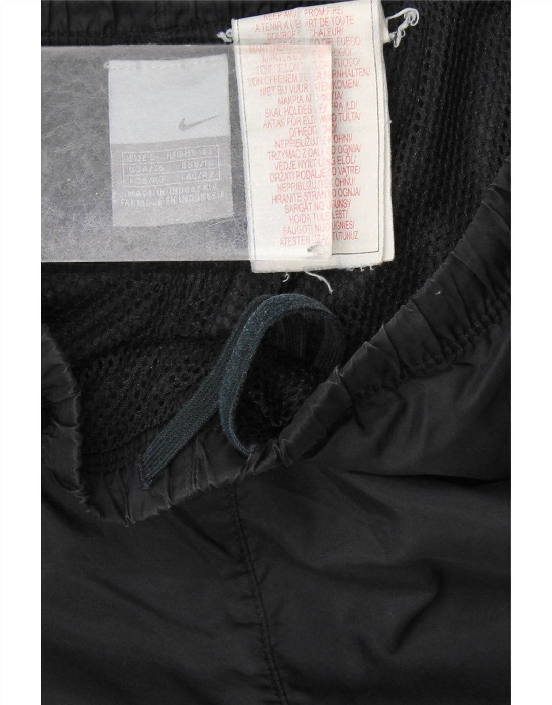 NIKE Damen wasserdichte Hose UK 8/10 Small Schwarz Nylon