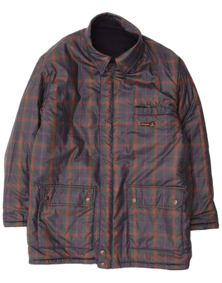 NAVIGARE Herren Wendejacke UK 44 2XL Marineblaue Wolle