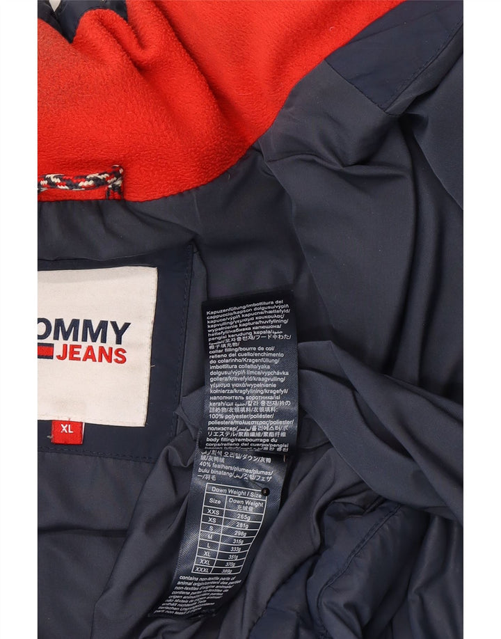 Tommy Hilfiger Herren Wattierte Jacke UK 42 XL Marineblau Polyester