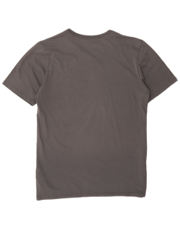 Nike Herren Dri Fit Graphic T-Shirt Top Small Grau Baumwolle