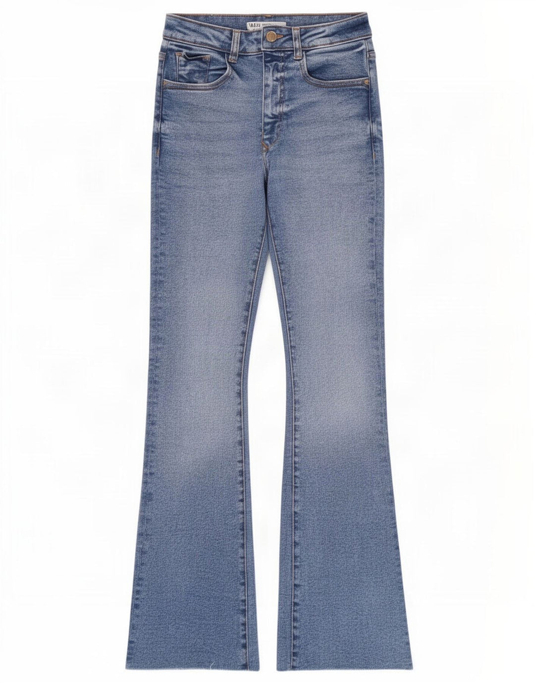 Zara Damen Bootcut Jeans EU 36 XS W26 L30 Blau