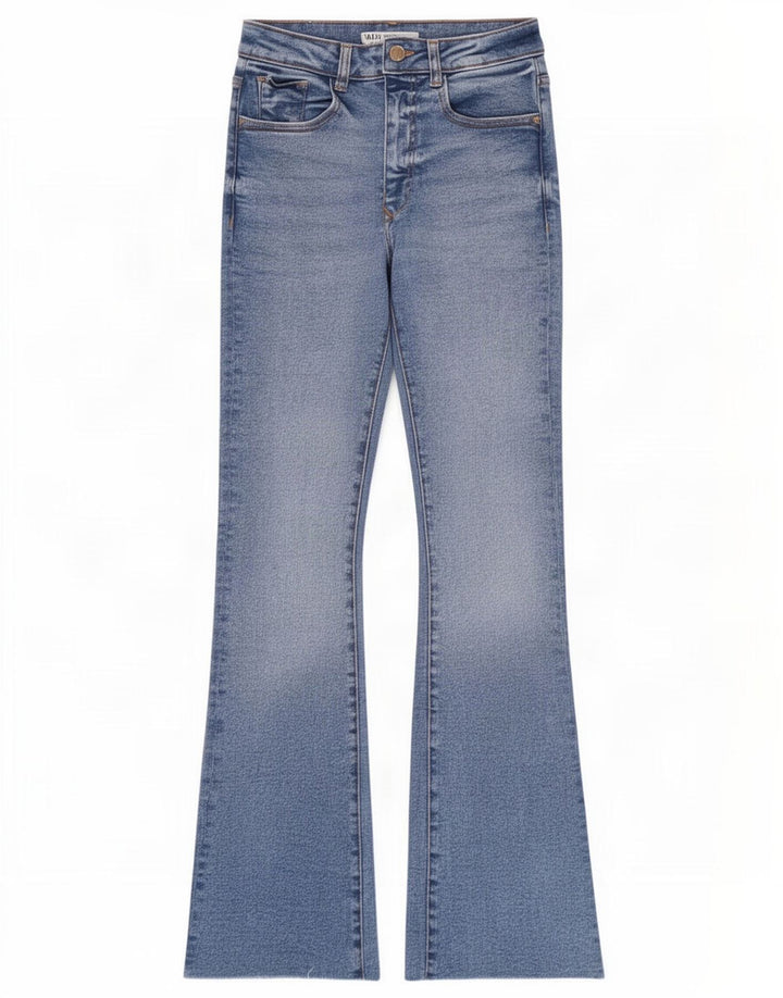 Zara Damen Bootcut Jeans EU 36 XS W26 L30 Blau