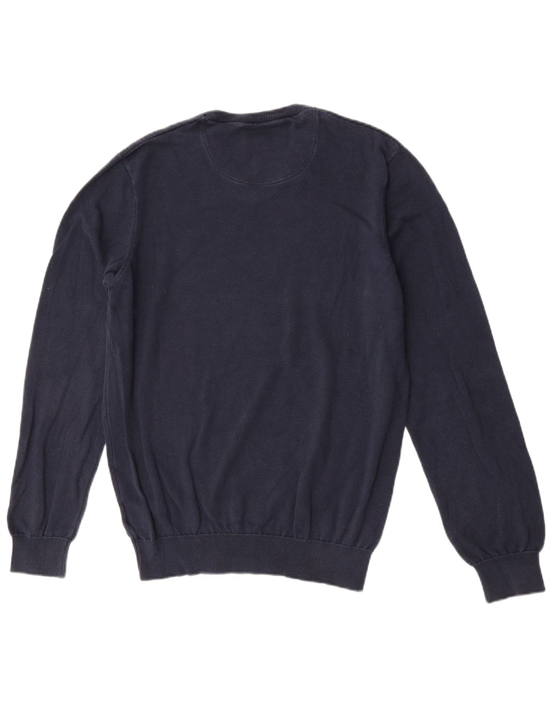 Lacoste Herren-Pullover mit V-Ausschnitt, Größe 4, mittelmarineblaue Baumwolle