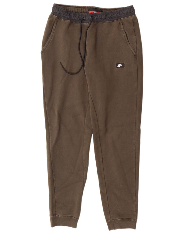 Nike Damen-Trainingshose, Jogginghose, mittlere Khaki-Baumwolle