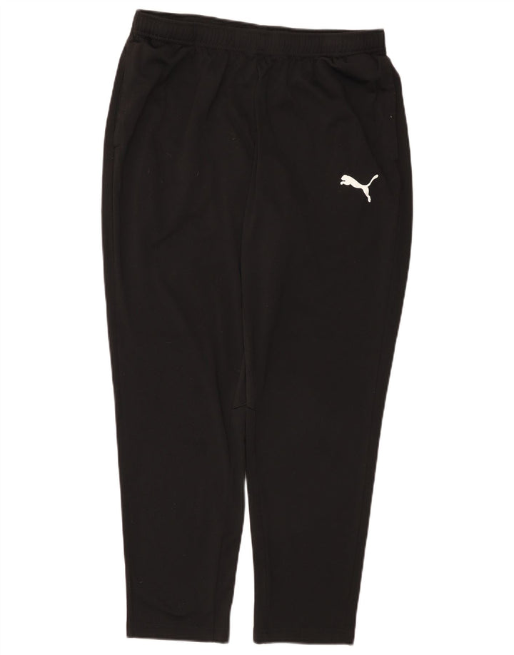 Puma Herren-Trainingshose, groß, aus schwarzem Polyester