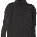 Eddie Bauer Damen Rollkragenpullover Pullover UK 16 Große graue Wolle