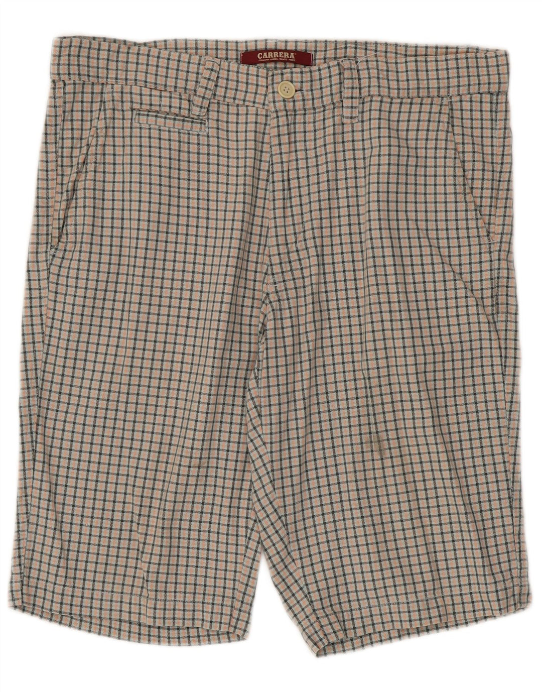 Carrera Herren Chino-Shorts IT 50 Large W34 Mehrfarbige Gingham-Baumwolle