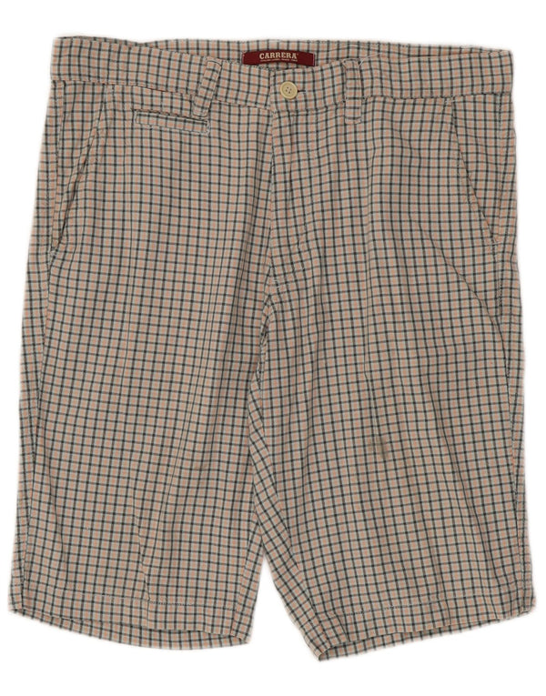 Carrera Herren Chino-Shorts IT 50 Large W34 Mehrfarbige Gingham-Baumwolle