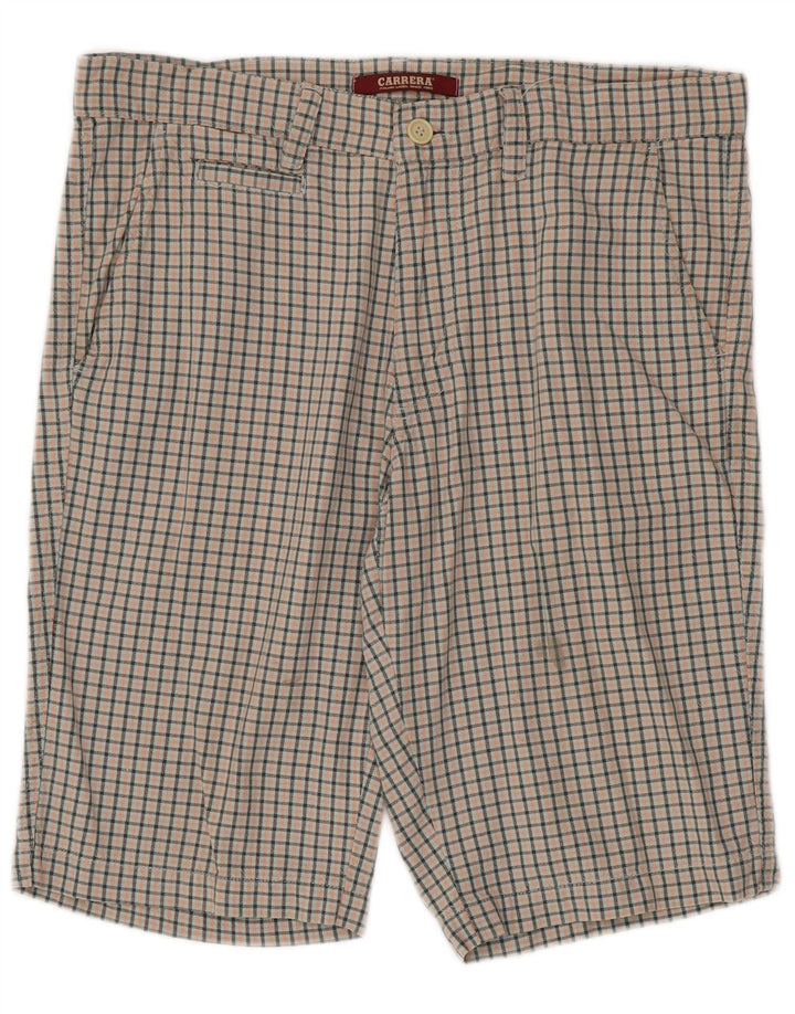 Carrera Herren Chino-Shorts IT 50 Large W34 Mehrfarbige Gingham-Baumwolle