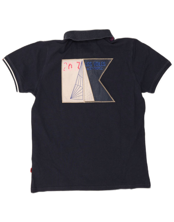 Kappa Herren Les Voiles de Saint Tropez Grafik-Poloshirt Medium Marineblau