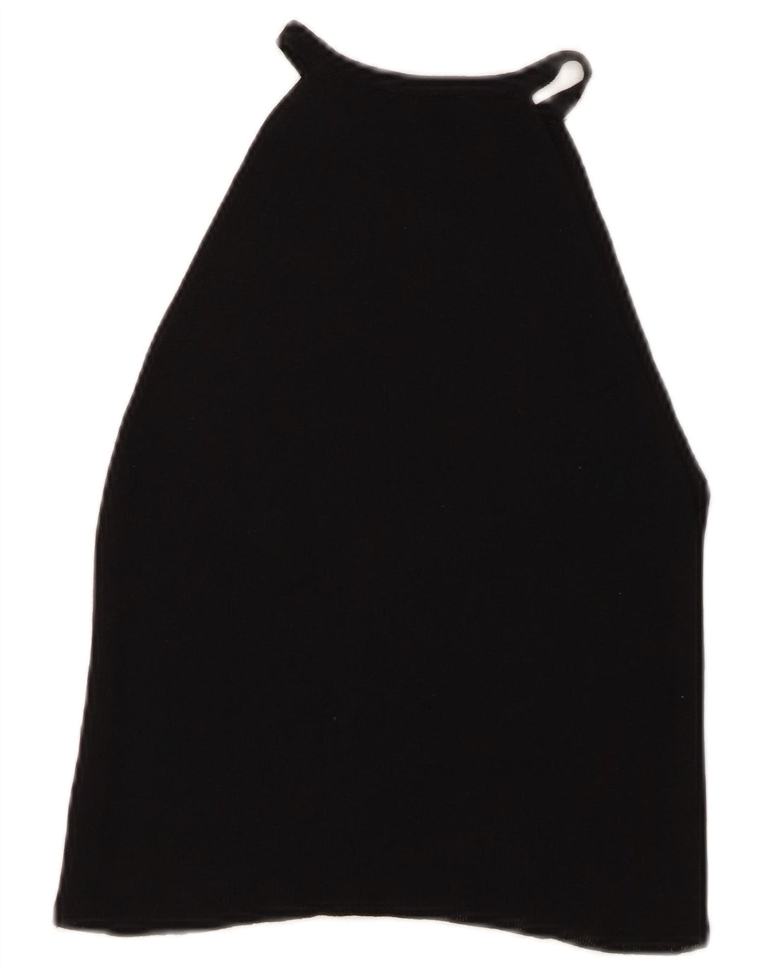 Zara Damen Crop Neckholder Top UK 12 Medium Schwarz