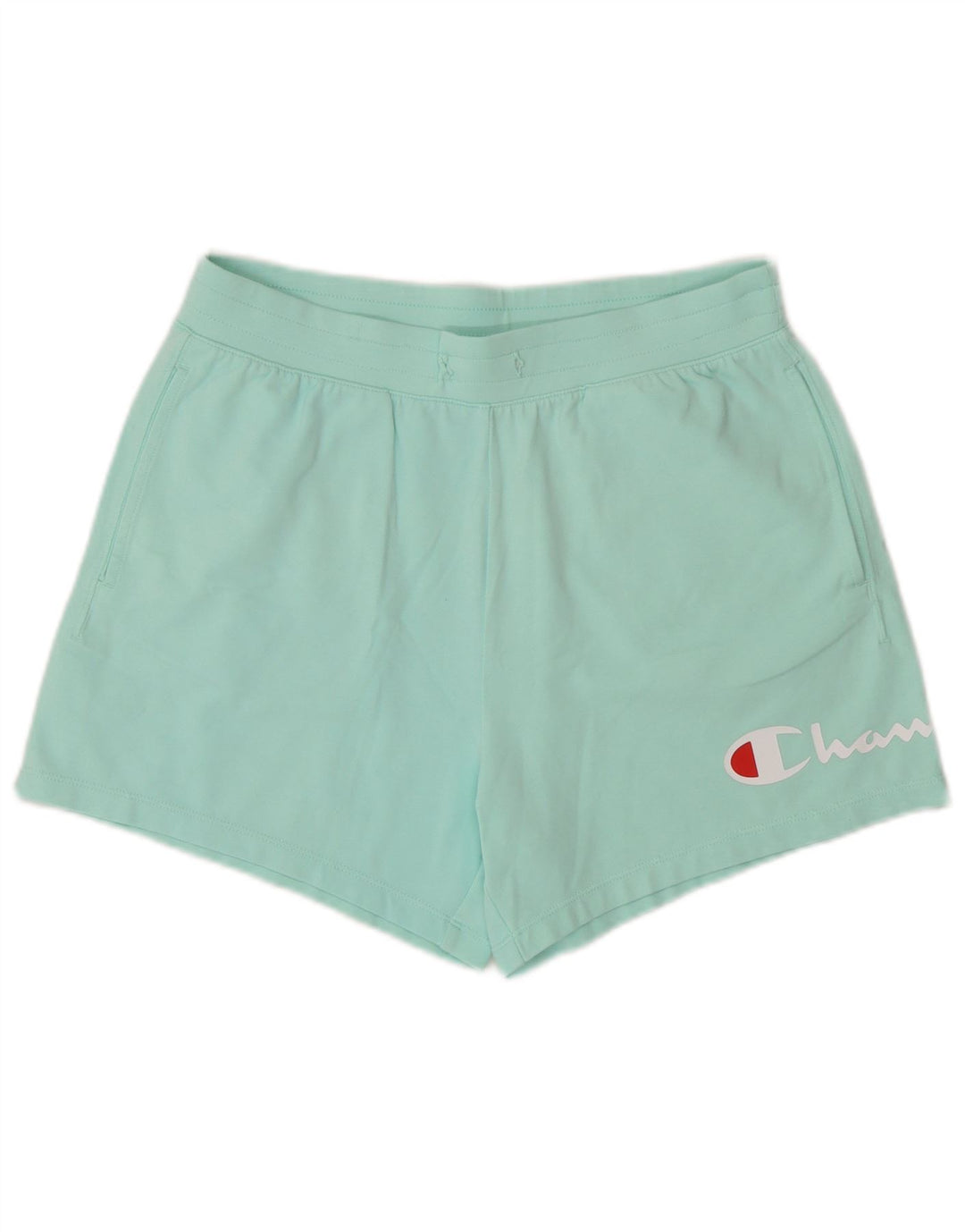 Champion Damen Graphic Sport Shorts UK 10 Small Türkis