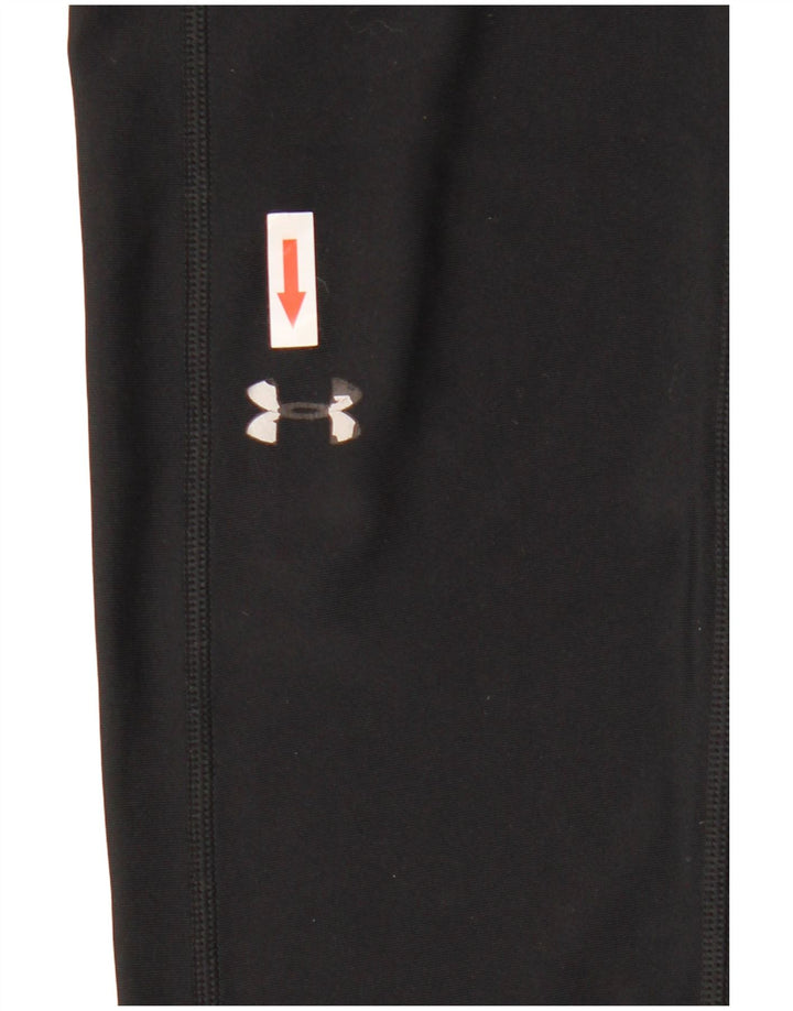 Under Armour Damen Heat Gear Leggings UK 14 Medium Schwarz