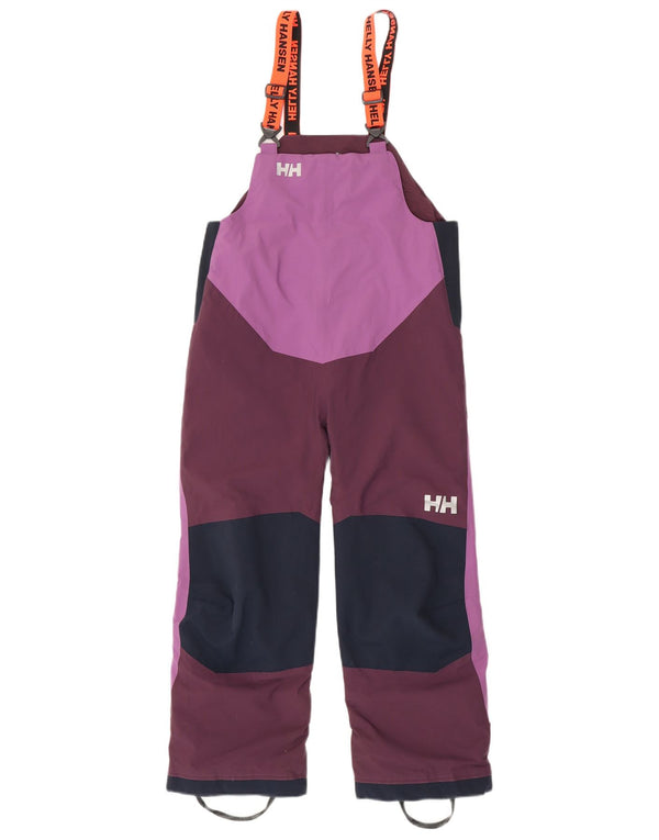 Helly Hansen Mädchen-Skihose, 8–9 Jahre, lila, Colourblock-Polyester