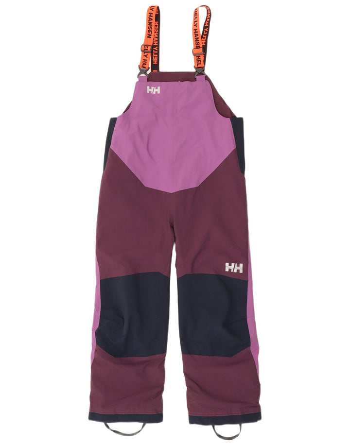 Helly Hansen Mädchen-Skihose, 8–9 Jahre, lila, Colourblock-Polyester