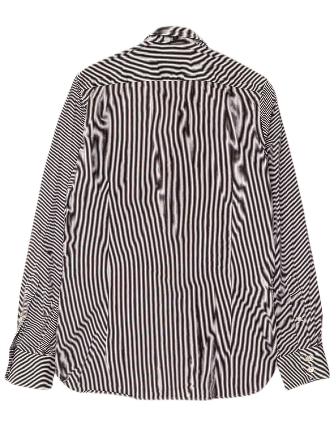 Ted Baker Herrenhemd, Größe 2, klein, marineblau, gestreift, Baumwolle