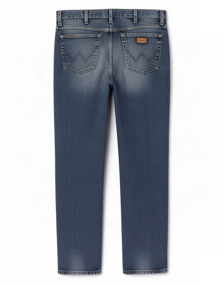 Wrangler Herren Straight Jeans W34 L29 Blau