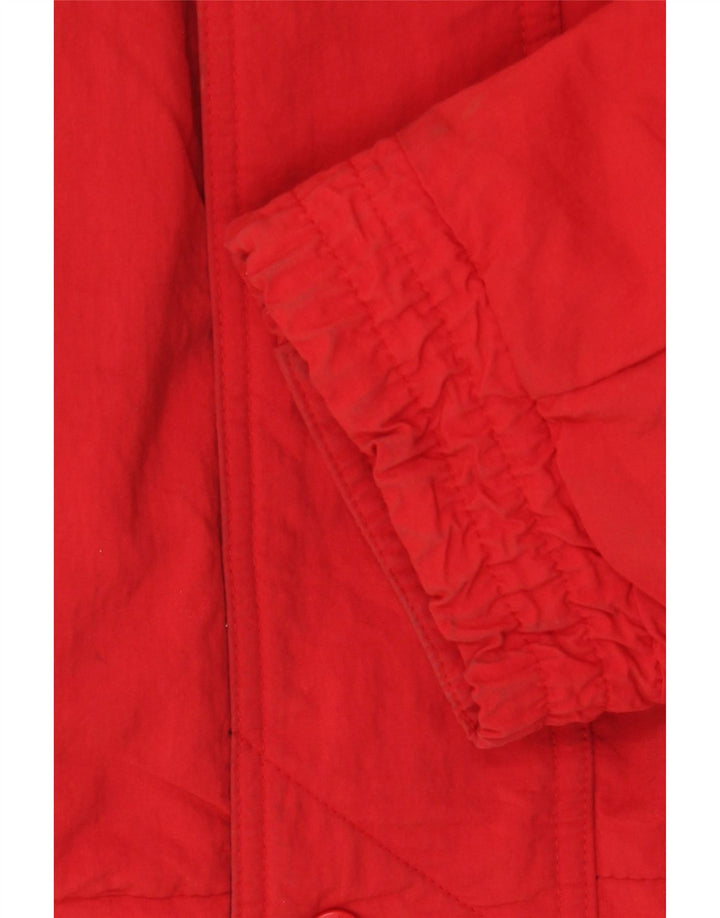 Eddie Bauer Herren Wattierte Jacke UK 42 XL Rote Baumwolle