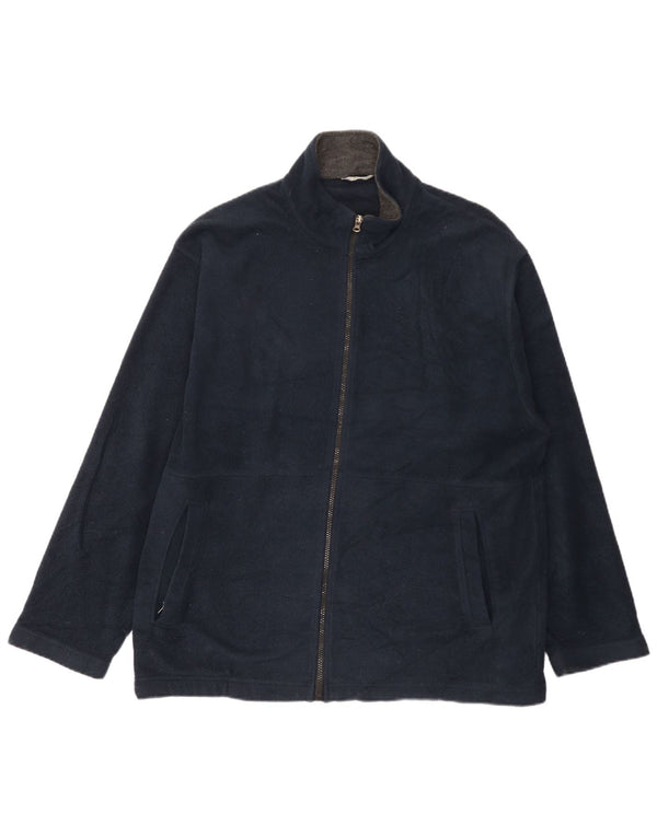 Marks & Spencer Herren Fleecejacke UK 44 XL Marineblau Polyester