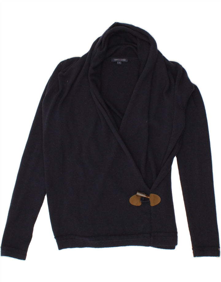 TOMMY HILFIGER Womens Cardigan Sweater UK 10 Small Navy Blue Vintage Tommy Hilfiger and Second-Hand Tommy Hilfiger from Messina Hembry 