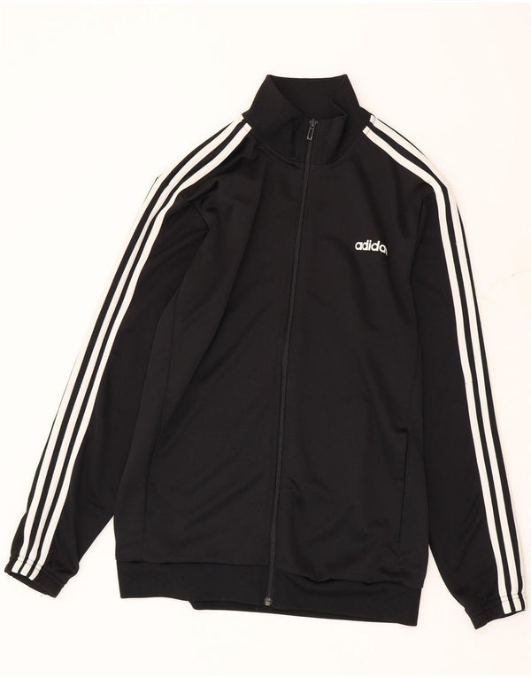 Adidas Herren Trainingsanzug Top Jacke UK 42/44 Large Schwarz Polyester