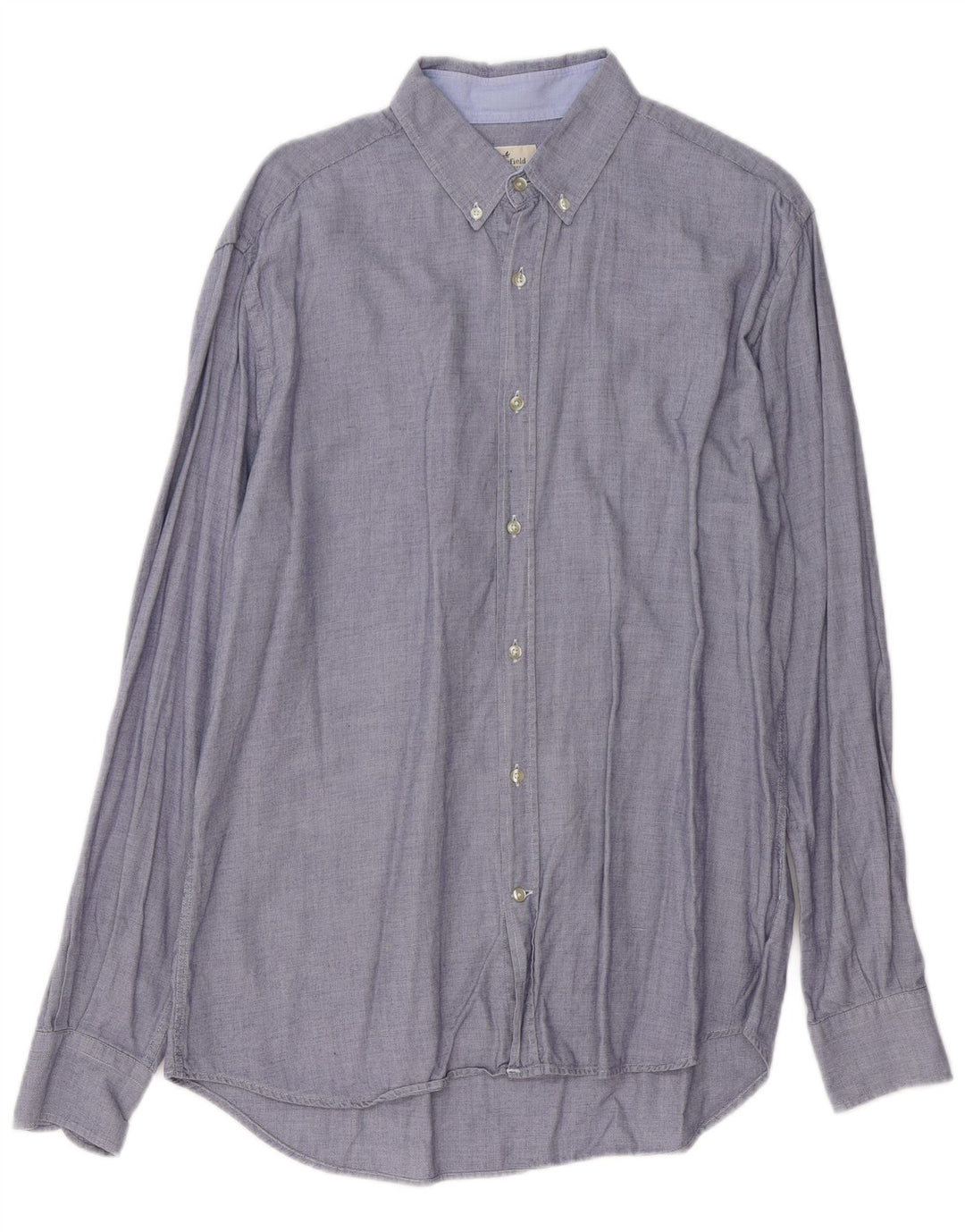 Brooksfield Herrenhemd Größe 41 Large Blau