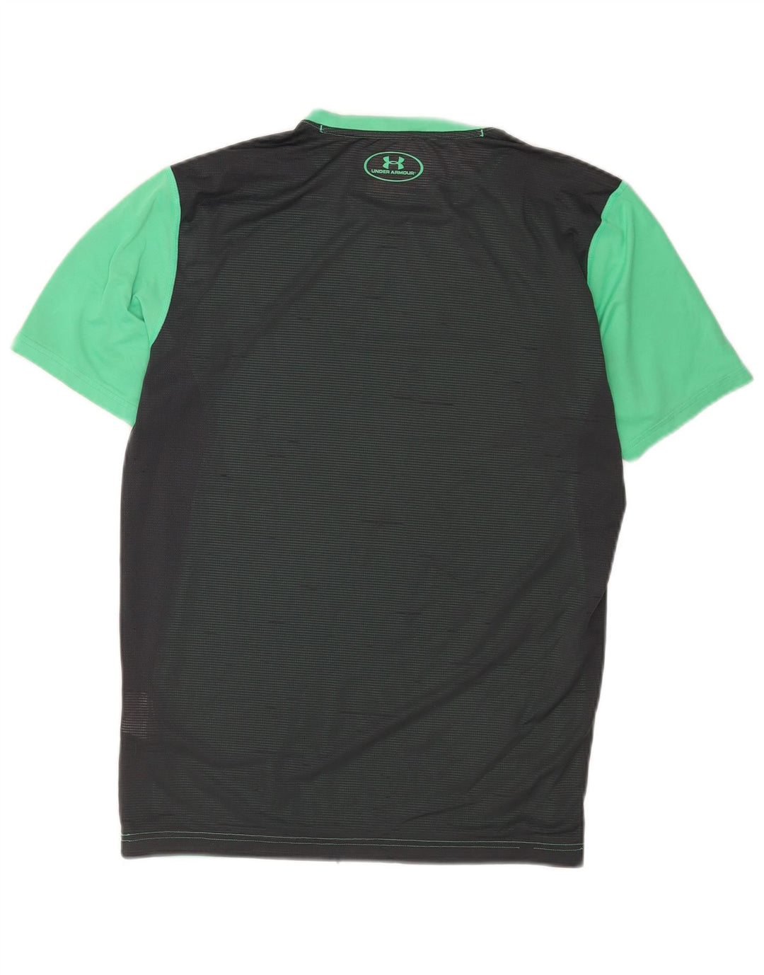Under Armour Herren Heat Gear T-Shirt-Oberteil Mittelgrünes Colourblock-Polyester