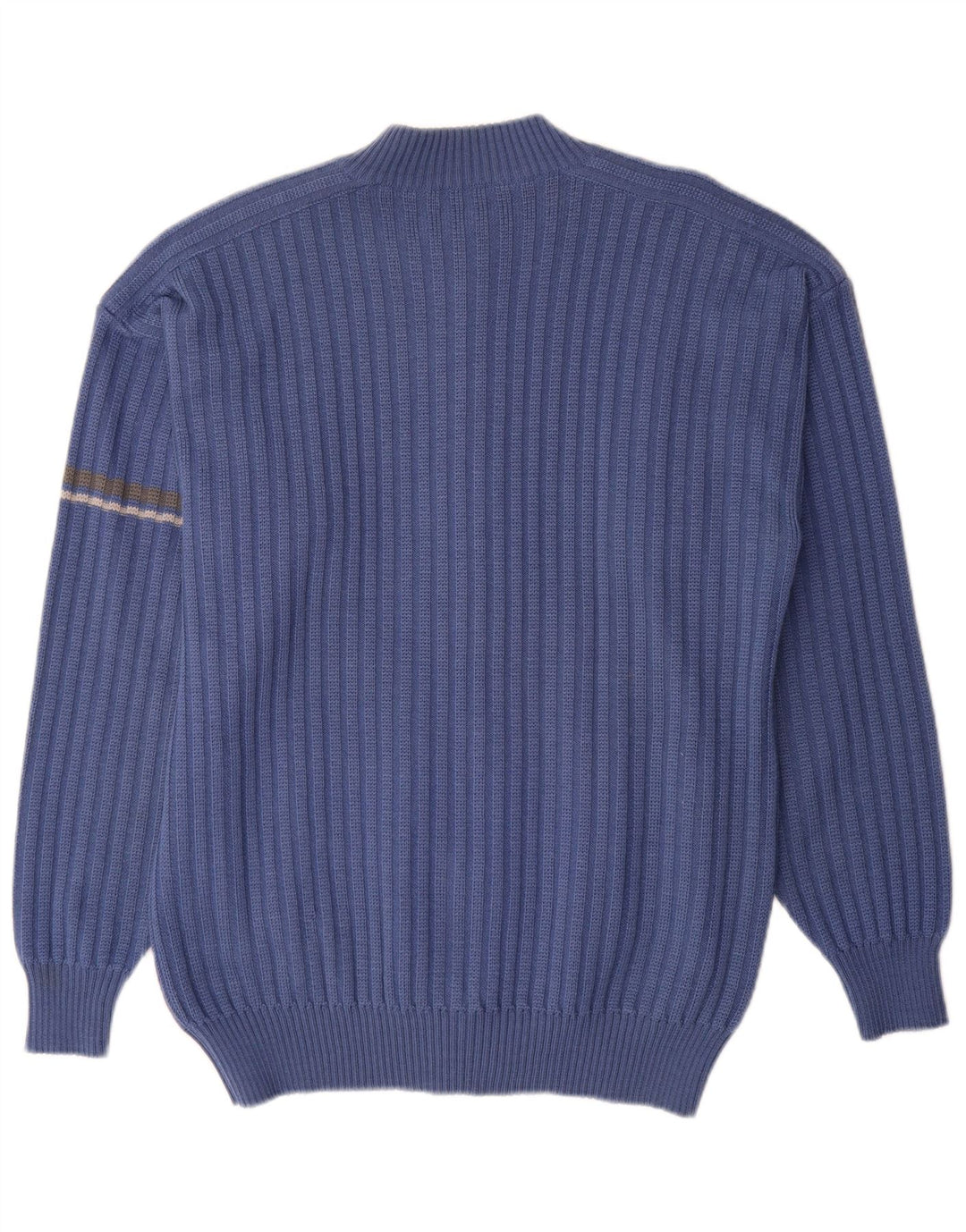 Vintage Herren Cardigan Pullover Groß Blau
