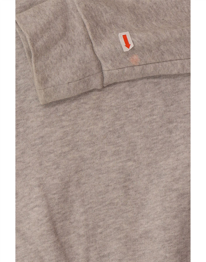 KARL LAGERFELD Womens Graphic Sweatshirt Jumper UK 14 Medium Grey Cotton