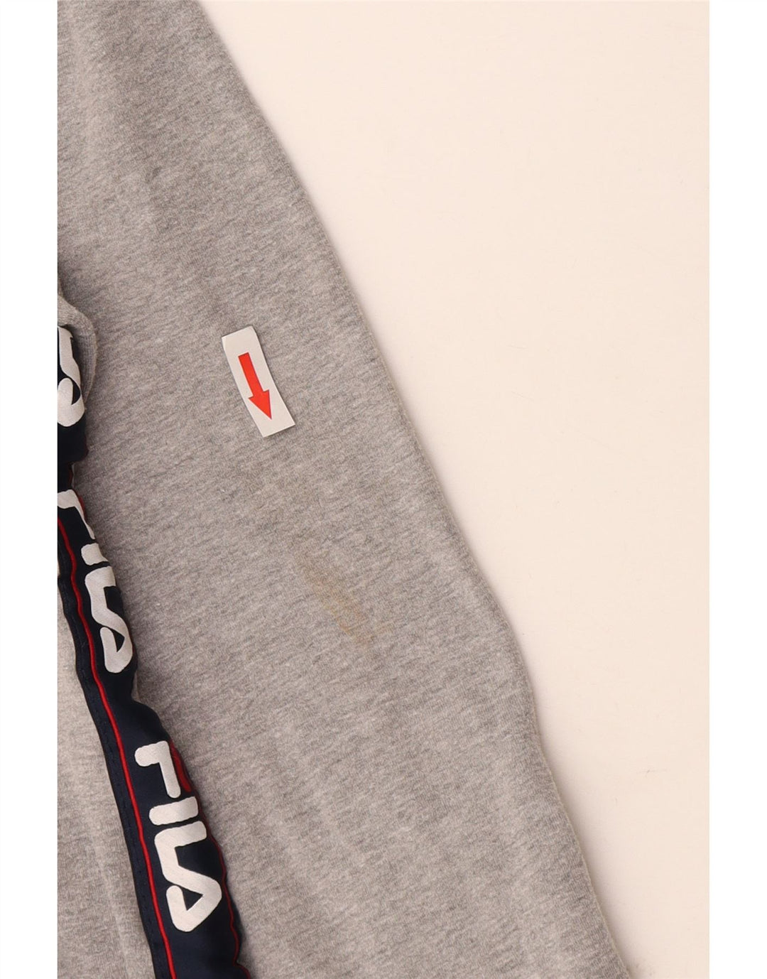 Fila Damen Grafik-Sweatshirt-Pullover UK 16 Large Graue Baumwolle