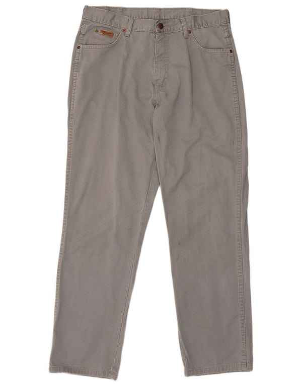 Wrangler Damen Gerade Freizeithose W32 L31 Grau Klassisch