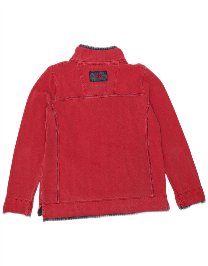 Übergroßer Sweatshirt-Pullover für Damen von Fat Face, Gr. 10, Größe S, Rot, Farbblock