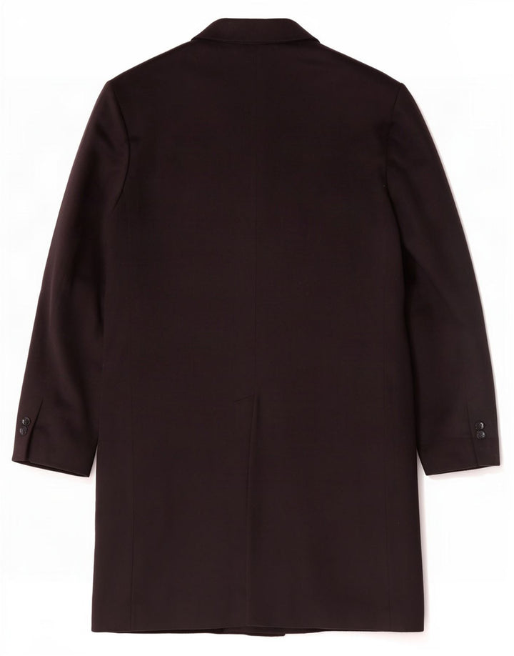 Bucalo Herrenmantel IT 54 2XL Schwarze Wolle
