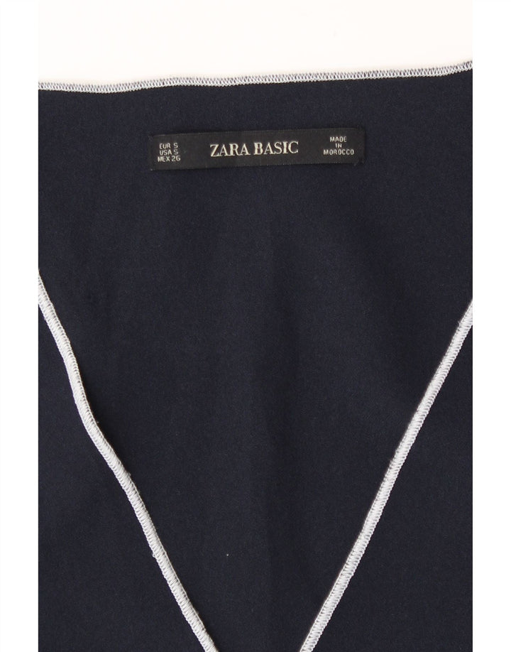 Zara Damen Etuikleid UK 10 Small Marineblau