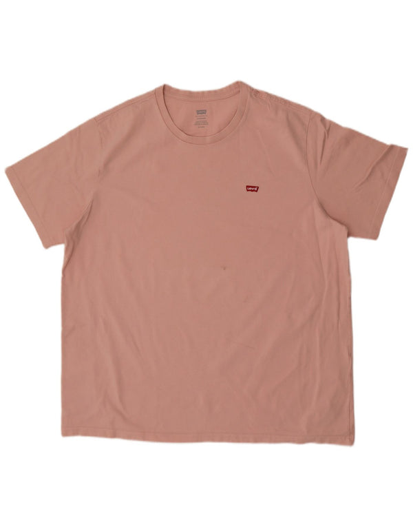 Levi's Herren-T-Shirt mit Standard-Passform, XL, rosa Baumwolle