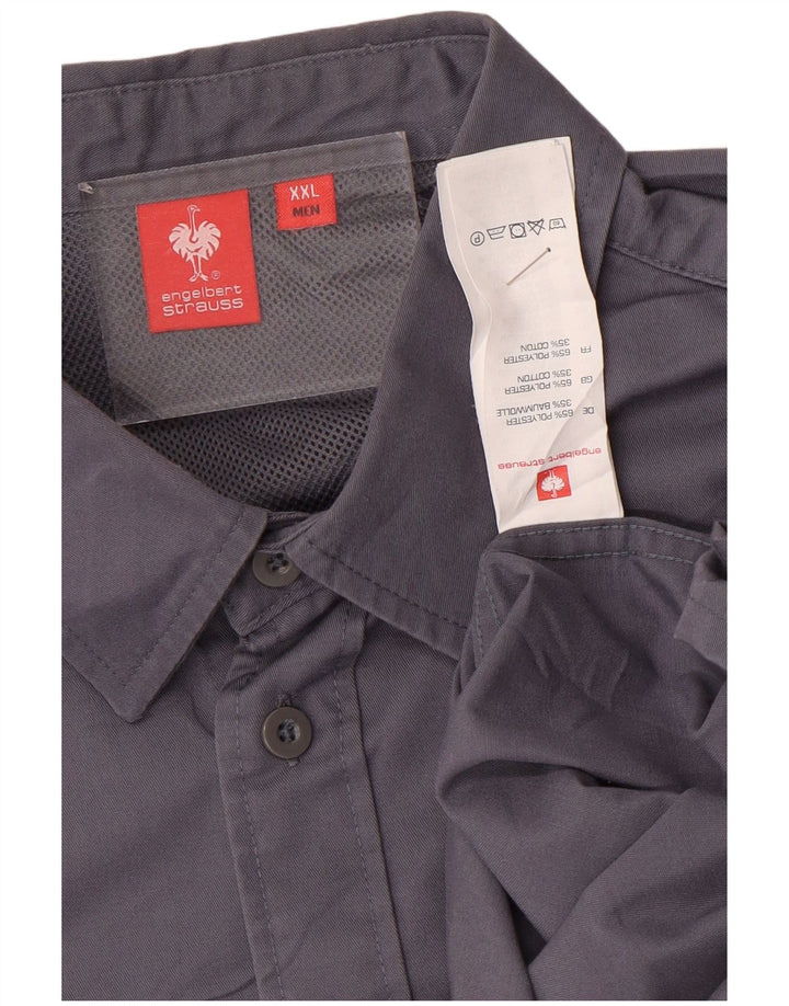 Engelbert Strauss Herrenhemd 2XL Lila Polyester