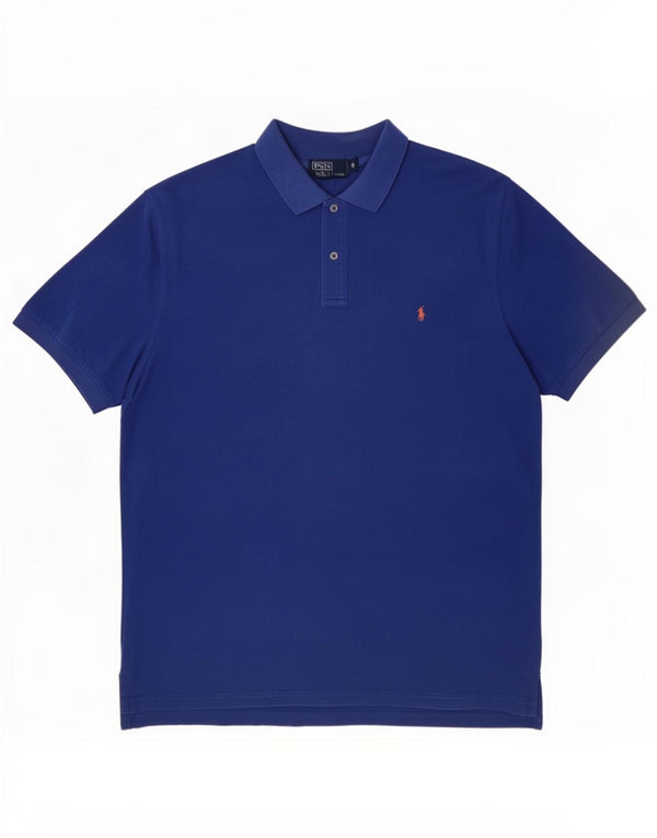 Polo Ralph Lauren Herren Poloshirt 3XL Blau Baumwolle