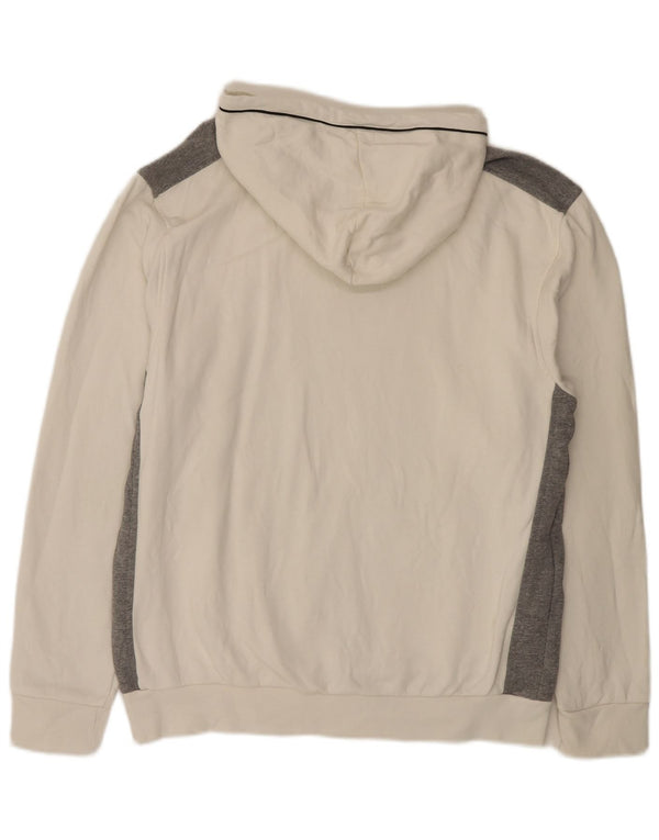Umbro Herren Kapuzenpullover 2XL Off White Colourblock Baumwolle