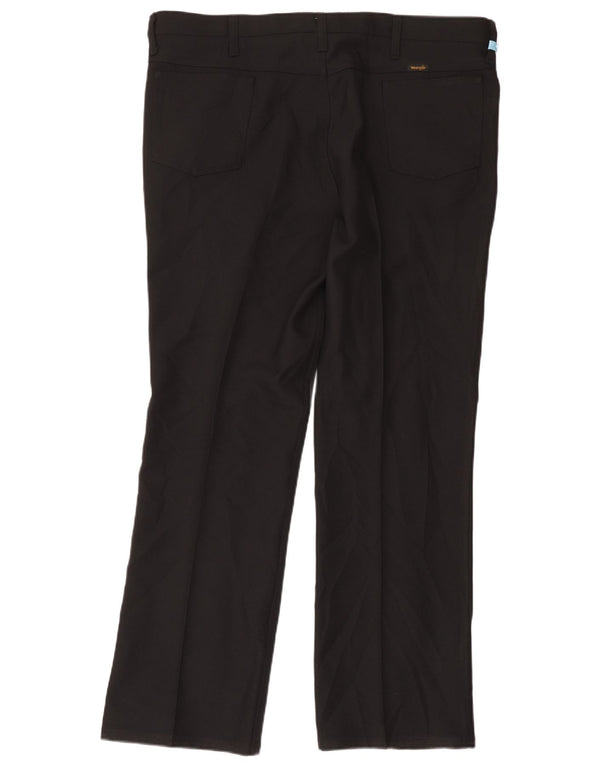 Wrangler Herren gerade Freizeithose W42 L32 Schwarz Polyester