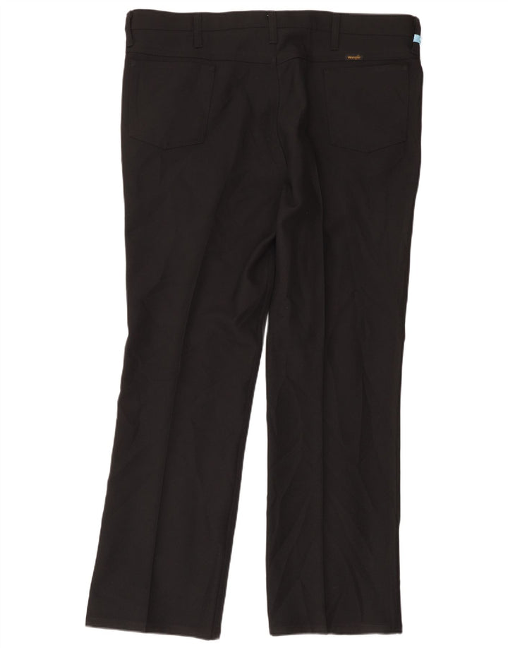 Wrangler Herren gerade Freizeithose W42 L32 Schwarz Polyester