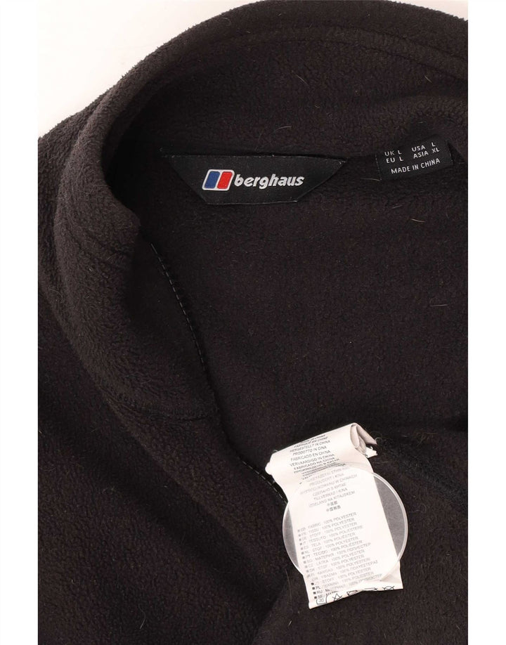 Berghaus Herren Fleecejacke UK 40 Large Schwarz Polyester