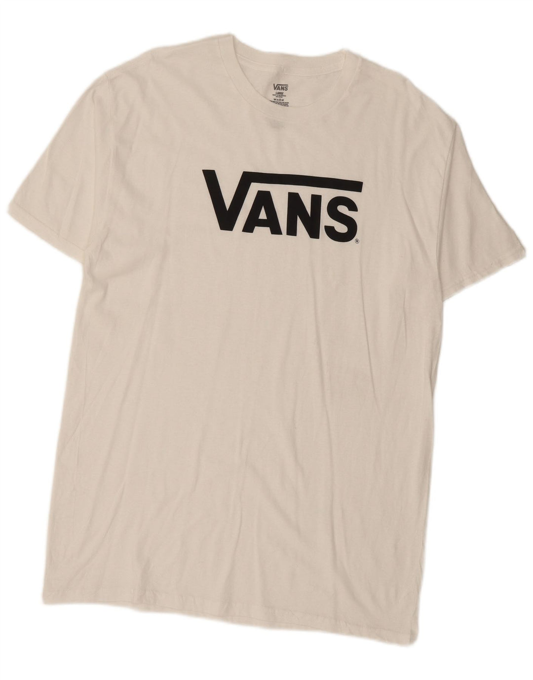 VANS Herren-T-Shirt mit Grafik, groß, aus weißer Baumwolle