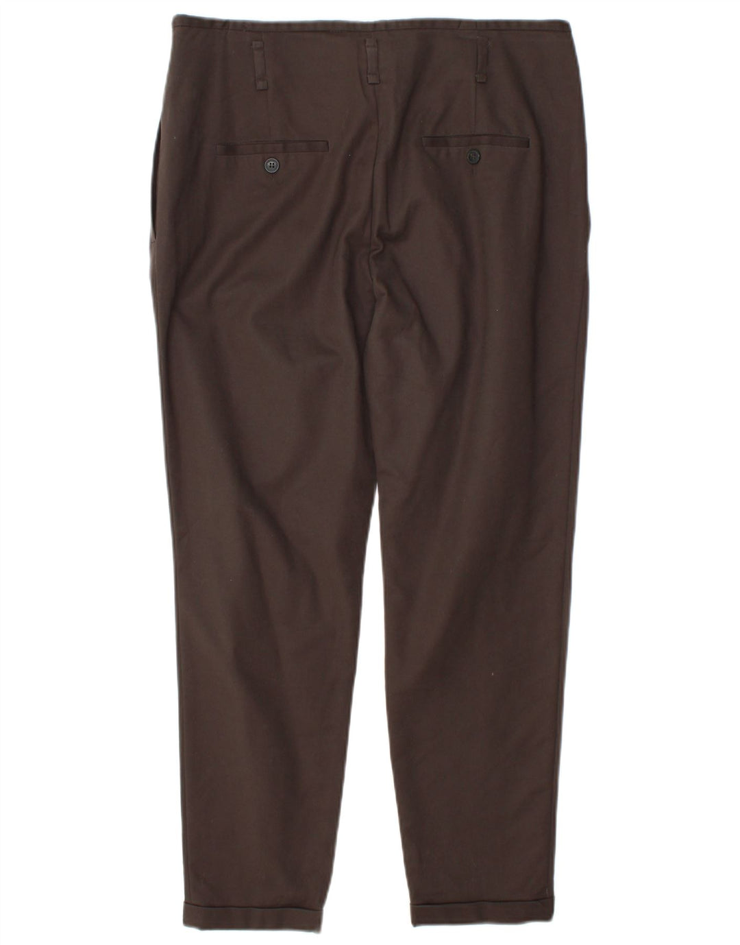 Zara Damen Pegged Chino-Hose, Größe L, W34, L27, Braun