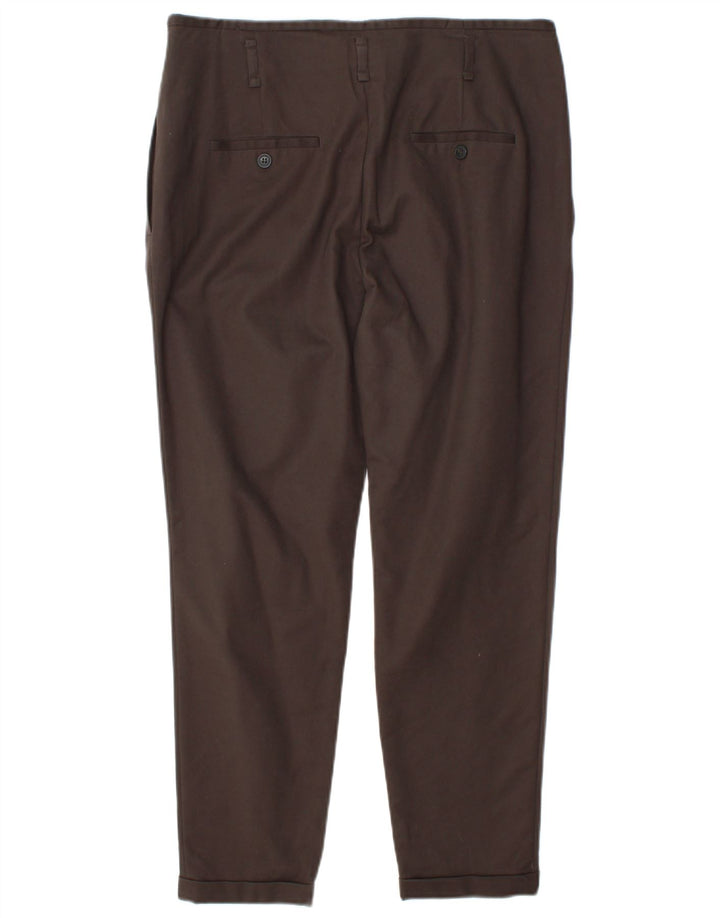 Zara Damen Pegged Chino-Hose, Größe L, W34, L27, Braun