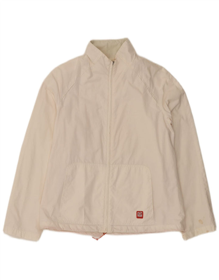Sergio Tacchini Damen Windjacke UK 14 Mittelweiße Baumwolle