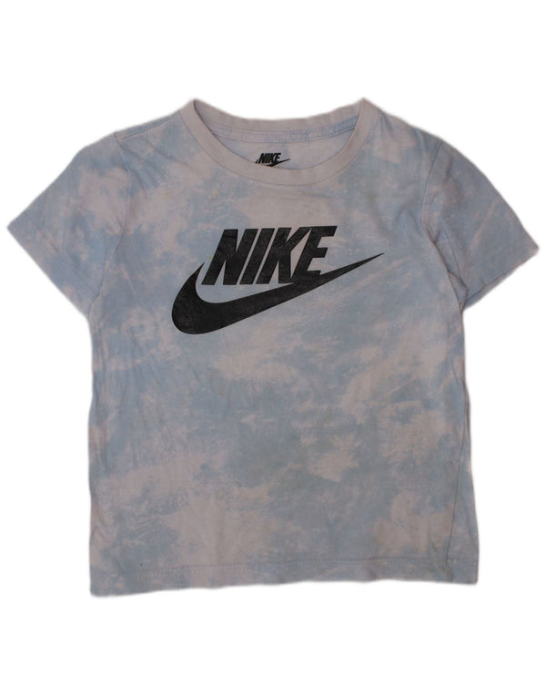 NIKE Grafik-T-Shirt für Jungen, 4–5 Jahre, Größe S, Blau, Batikmuster