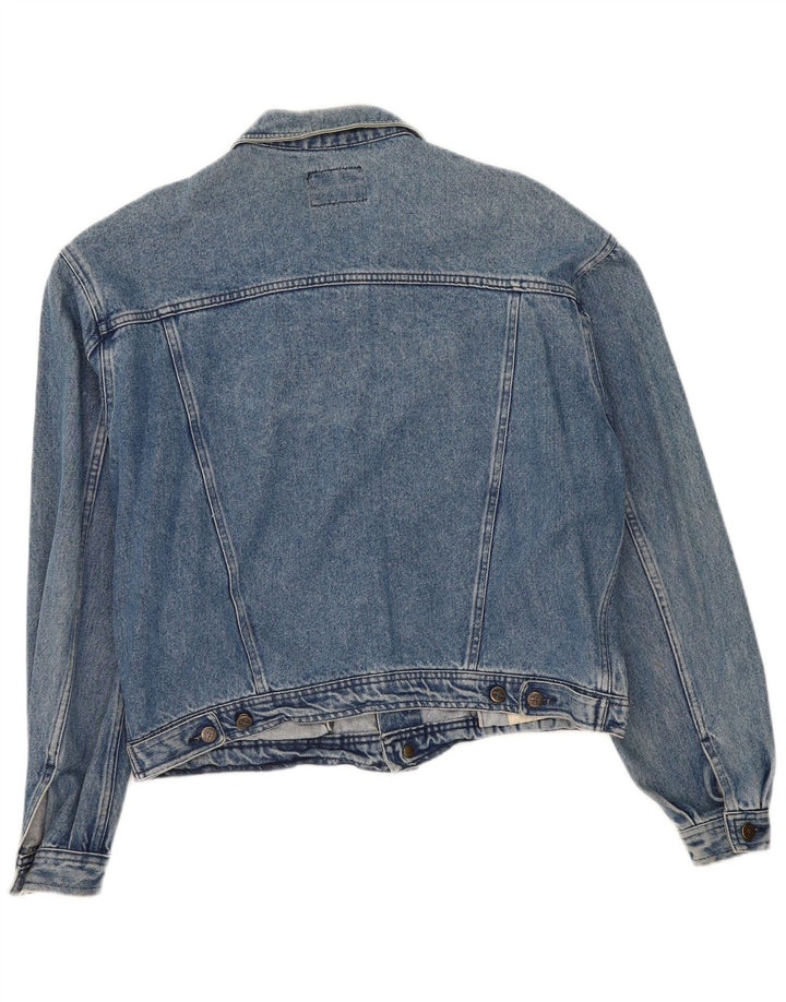 Trussardi Damen Übergroße Jeansjacke UK 18 XL Blaue Baumwolle