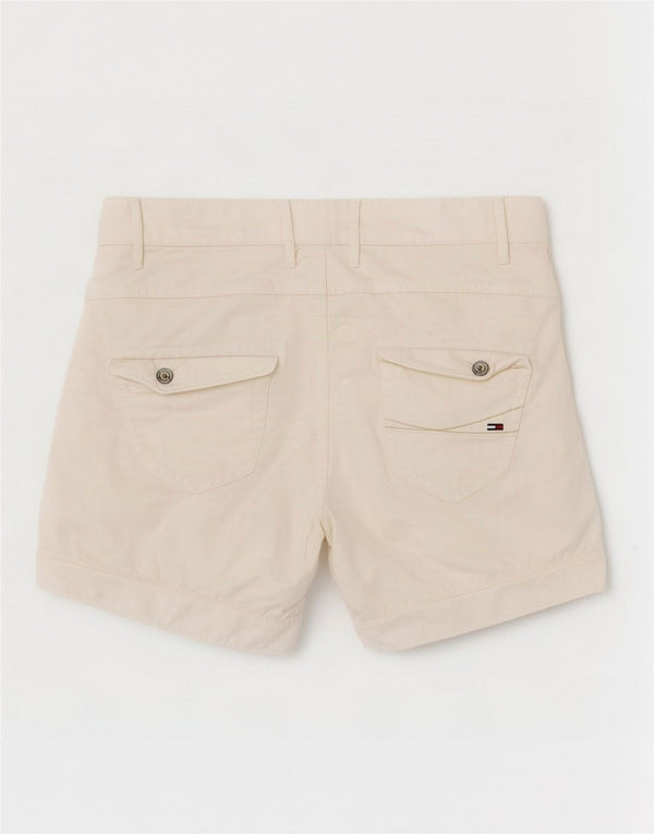 Tommy Hilfiger Damen Chinoshorts W27 Small Weiße Baumwolle