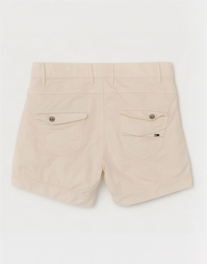 Tommy Hilfiger Damen Chinoshorts W27 Small Weiße Baumwolle